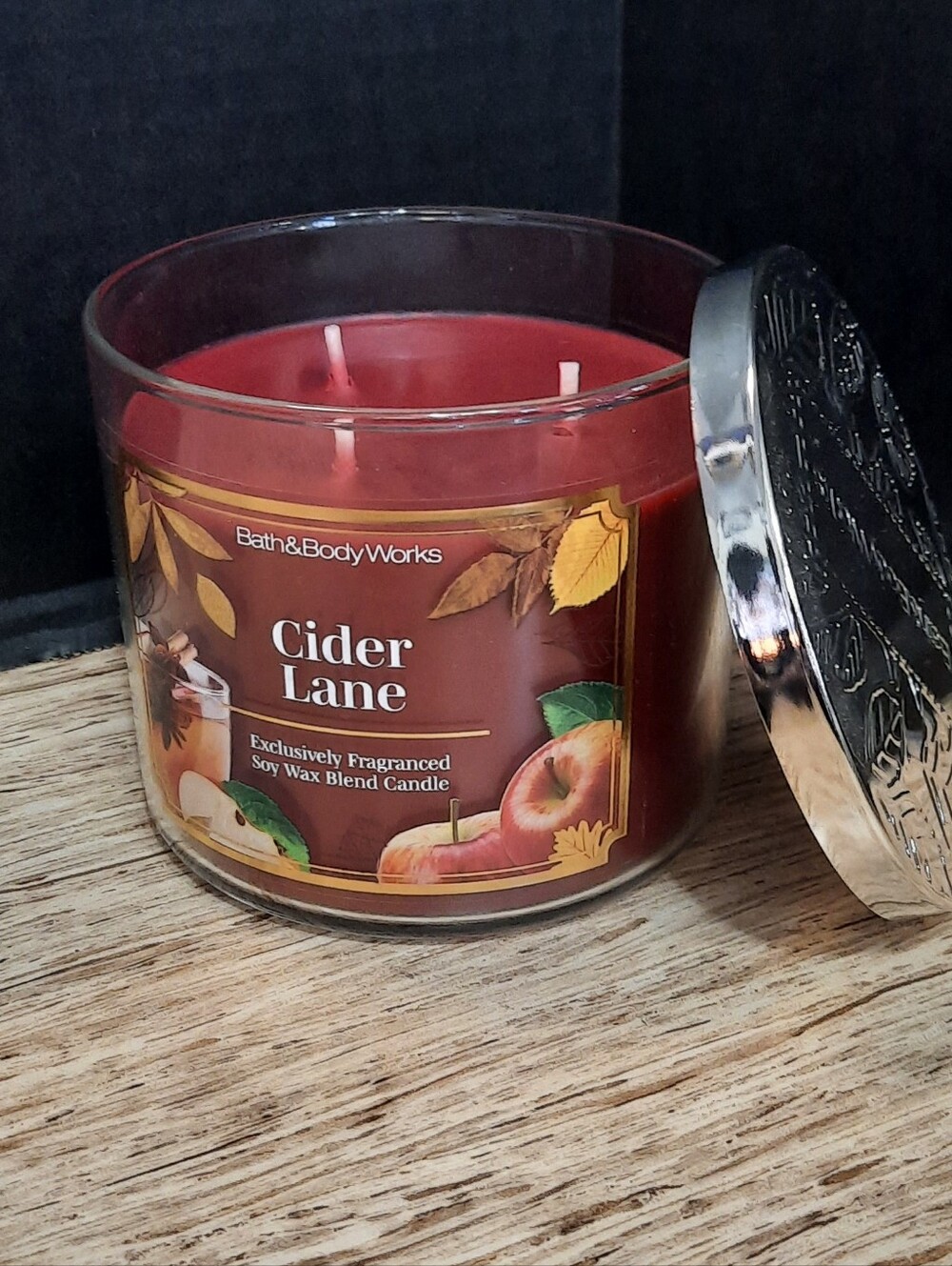 "CIDER LANE" Bath And Body Works 3 WICK